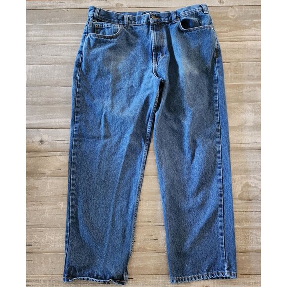 Kirkland Signature Mens Jeans 38x30 Blue Denim 100% Cotton - Picture 2 of 11